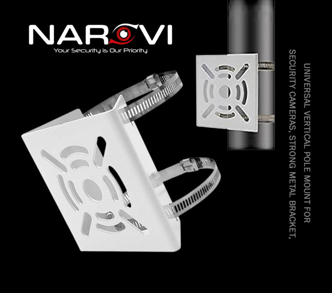 CCTV Camera Indoor - Out Door Pole mount Metal Bracket  Manufacturers - Suppliers Rajkot