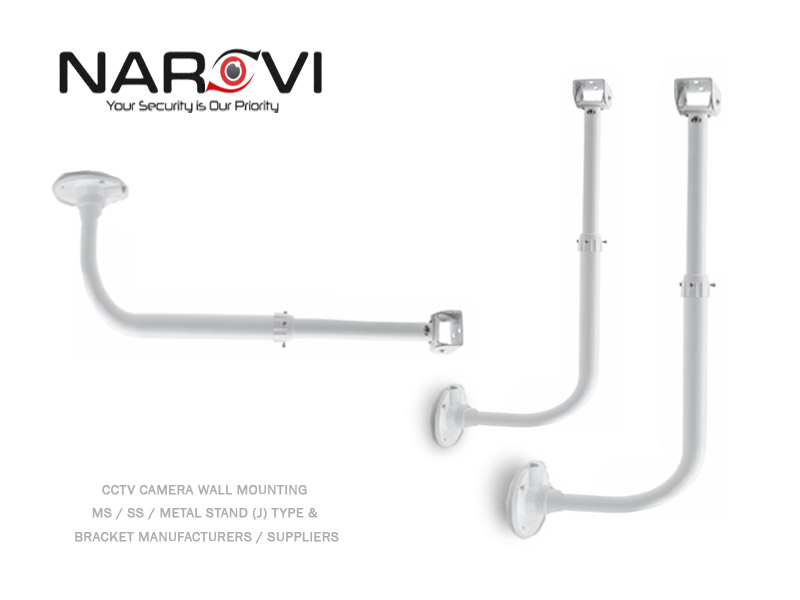 CCTV Camera Installation SS - MS Metal Stand Manufacturers - Suppliers Rajkot Gujarat India - I - L - J - T - U Type Metal Stand